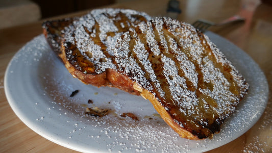 French Toast with Pumpkin Honey & Oat Sourdough Bread